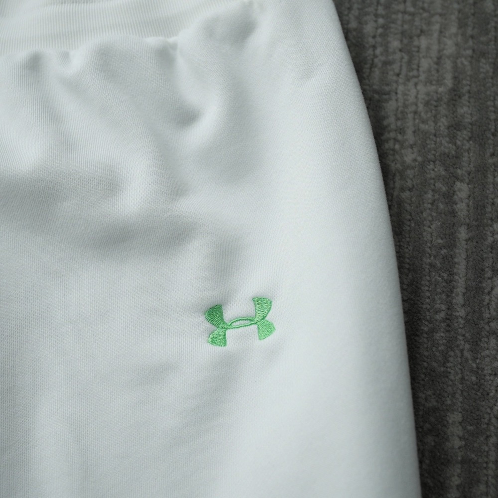 Under Armour Jogger Women White Green Protect This House Sweatpants Small - Picture 5 of 13